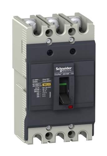 Силовой автомат Schneider Electric Easypact EZC 100, TM-D, 10кА, 3P, 80А