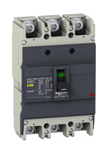 Силовой автомат Schneider Electric Easypact EZC 250, TM-D, 15кА, 3P, 175А