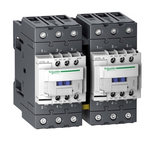 Реверсивный контактор Schneider Electric TeSys LC2D EVERLINK 3P 65А 440/24В DC 30кВт