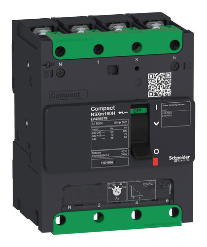 Силовой автомат Schneider Electric Compact NSXm, 25кА, 4P, 160А