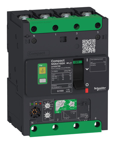 Силовой автомат Schneider Electric Compact NSX, 36кА, 4P, 160А