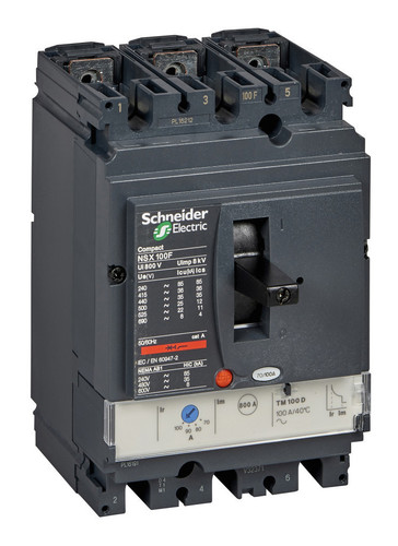 Силовой автомат Schneider Electric Compact NSX 100, TM-D, 36кА, 3P, 50А