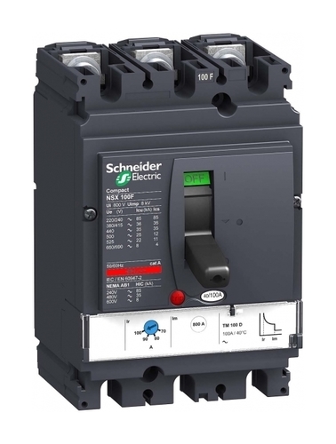 Силовой автомат Schneider Electric Compact NSX 100, TM-D, 50кА, 3P, 25А