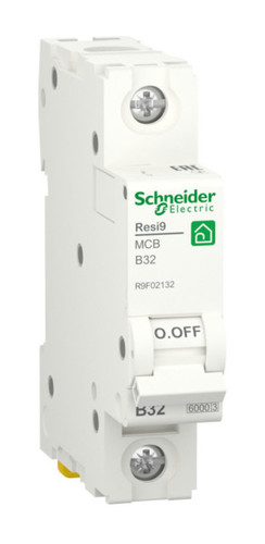 Автоматический выключатель Schneider Electric Resi9 1P 32А (B) 6кА, R9F02132