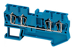 Клеммник пружинный проходной Linergy TR 2,5 мм², синий, NSYTRR24BL