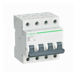 Автоматический выключатель Systeme Electric City9 Set 4P 10А (C) 4.5кА, C9F34410