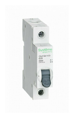Автоматический выключатель Systeme Electric City9 Set 1P 25А (C) 4.5кА, C9F34125