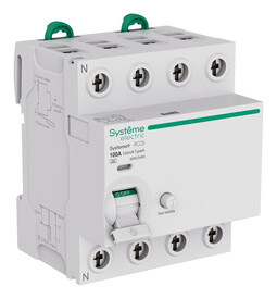 Systeme Electric Systeme9 Выключатель дифференциального тока (ВДТ) 100A 4P 100мА Тип-A 400В